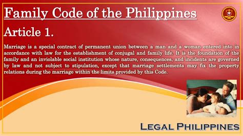 family code of the philippines lawphil|Title I – Marriage (Family Code) .